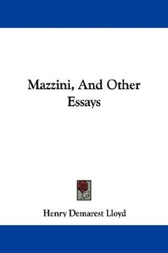 portada mazzini, and other essays (in English)