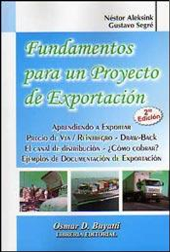 portada Fundamentos Para Un Proyecto De Exportacion : Aprendiendo A Exportar