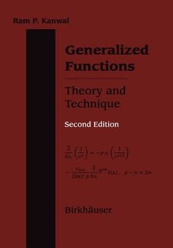 portada generalized functions theory and technique: theory and technique (en Inglés)