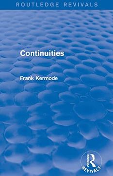 portada Continuities (Routledge Revivals) (in English)