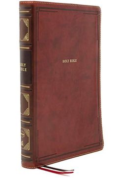 portada Nkjv, Thinline Reference Bible, Large Print, Leathersoft, Brown, red Letter, Comfort Print: Holy Bible, new King James Version (en Inglés)