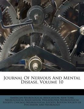 portada journal of nervous and mental disease, volume 10 (in English)
