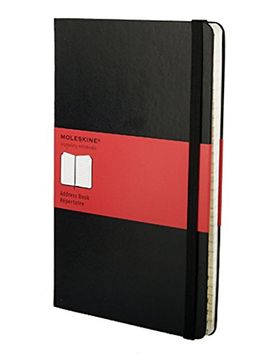 portada Moleskine - Cuaderno de Direcciones Para Escritorio, Tamaño Grande, Color Negro, Tapa Dura (5 x 8,25) 