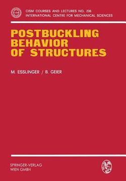 portada postbuckling behavior of structures (en Inglés)