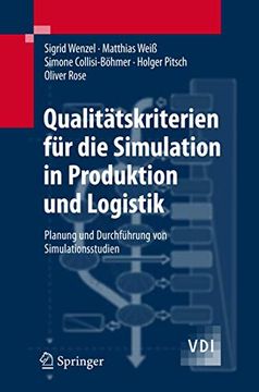 portada Qualitätskriterien für die Simulation in Produktion und Logistik: Planung und Durchführung von Simulationsstudien (en Alemán)