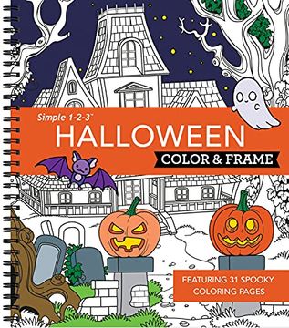 portada Color & Frame - Halloween (Coloring Book) (in English)