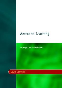 portada access to learning for pupils with disabilities (en Inglés)