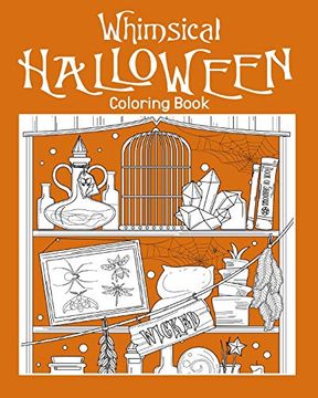 portada Whimsical Halloween Coloring Book (en Inglés)