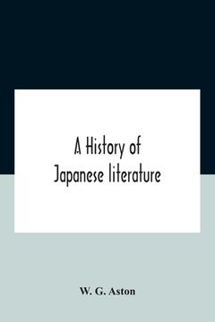 portada A History Of Japanese Literature (en Inglés)