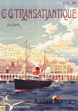 portada Carnet Blanc, Affiche Transatlantique Alger