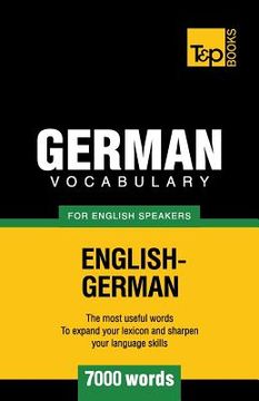portada German vocabulary for English speakers - 7000 words (in English)