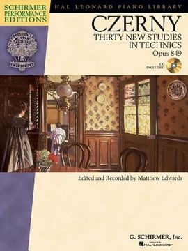 portada Carl Czerny - Thirty New Studies in Technics, Op. 849 Book/Online Audio (in English)