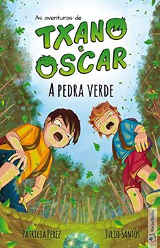 portada A Pedra Verde: As Aventuras de Txano e Óscar: 1 (en Gallego)