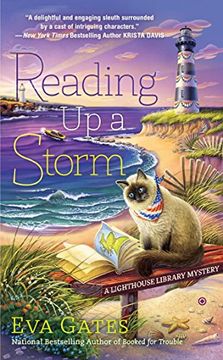 portada Reading up a Storm: A Lighthouse Library Mystery (en Inglés)
