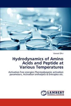 portada hydrodynamics of amino acids and peptide at various temperatures