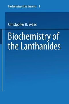 portada Biochemistry of the Lanthanides (en Inglés)