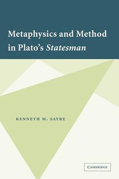 portada Metaphysics and Method in Plato's Statesman Paperback (in English)
