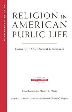 portada religion in american public life: living with our deepest differences (en Inglés)