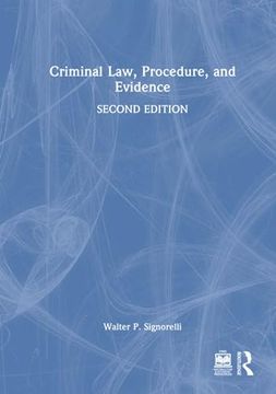 portada Criminal Law, Procedure, and Evidence (en Inglés)