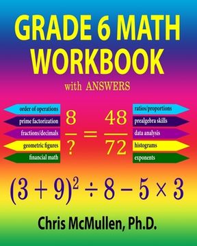 portada Grade 6 Math Workbook With Answers: 21 (Improve Your Math Fluency) 