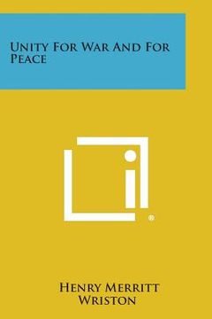 portada Unity for War and for Peace (in English)