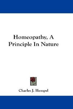 portada homeopathy, a principle in nature (in English)
