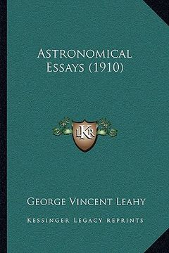 portada astronomical essays (1910) (in English)