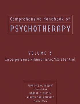 portada comprehensive handbook of psychotherapy, interpersonal/humanistic/existential (en Inglés)