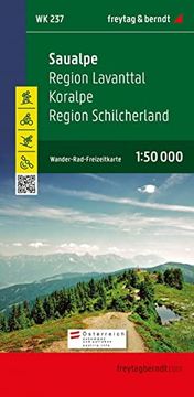 portada Saualpe-Lavanttal-Koralpe-Region Schilcherheimat. Wanderkarte. 1: 50 000 (en Alemán)