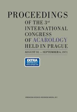 portada Proceedings of the 3rd International Congress of Acarology (in English)