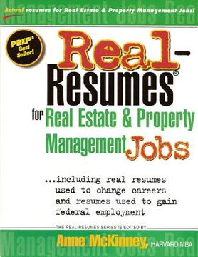portada Real-Resumes for Real Estate and Property Management Jobs (in English)