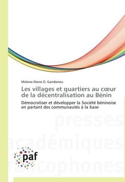 portada Les villages et quartiers au coeur de la décentralisation au Bénin