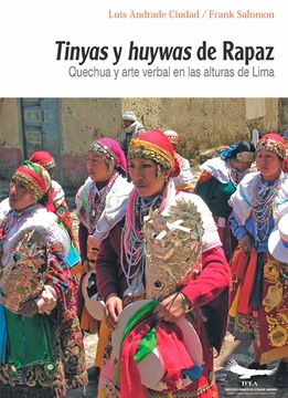 portada Tinyas y huywas de Rapaz. Quechua y arte verbal en las alturas de Lima