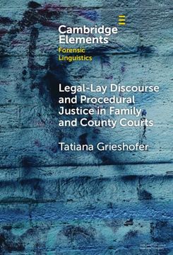 portada Legal-Lay Discourse and Procedural Justice in Family and County Courts