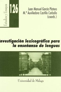 portada Investigación lexicográfica para la enseñanza de lenguas (Estudios y Ensayos)