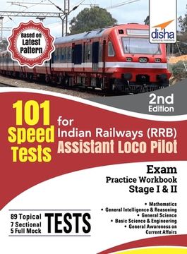 portada 101 Speed Test for Indian Railways (RRB) Assistant Loco Pilot Exam Stage I & II - 2nd Edition (en Inglés)