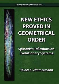 portada new ethics proved in geometrical order: spinozist reflexions on evolutionary systems (in English)