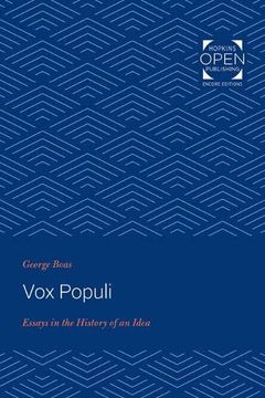 portada Vox Populi: Essays in the History of an Idea (Seminar in the History of Ideas) (en Inglés)