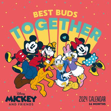 Libro Disney Mickey Mouse & Friends Calendar 2024 - Month to a View ...