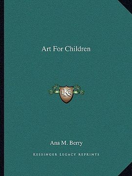 portada art for children (en Inglés)