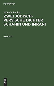 portada Zwei Jüdisch-Persische Dichter Schahin und Imrani (en Alemán)