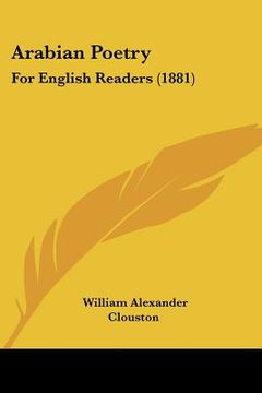 portada arabian poetry: for english readers (1881) (en Inglés)