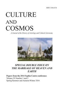 portada Culture and Cosmos Vol 20 1 and 2: Marriage of Heaven and Earth (en Inglés)