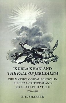 portada 'kubla Khan' and the Fall of Jerusalem Paperback: The Mythological School in Biblical Criticism and Secular Literature 1770 - 1880 (in English)