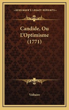 portada Candide, Ou L'Optimisme (1771) (in French)