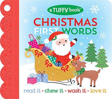 portada Christmas First Words: A Tuffy Book (Baby's Christmas Unrippable Picture Book With Attached Teether) 