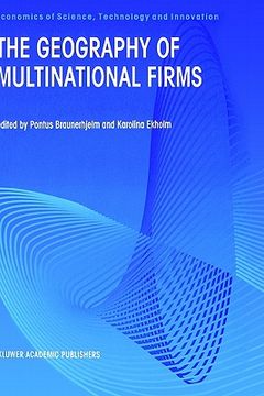 portada the geography of multinational firms (en Inglés)
