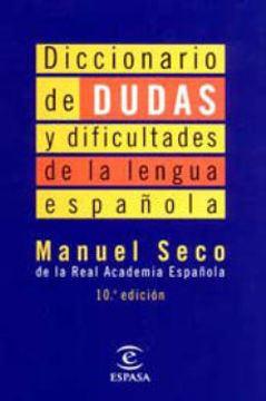 portada Diccionario de Dudas y Dificultades de la Lengua Espanola (in Spanish)