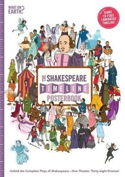 portada The Shakespeare Timeline Posterbook: Unfold the Complete Plays of Shakespeare--One Theater, Thirty-Eight Dramas! (What on Earth? ) (in English)