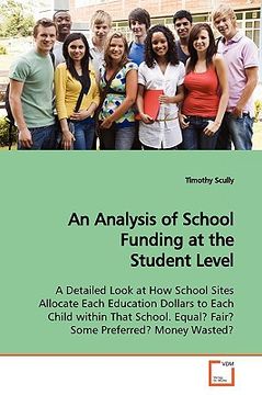 portada an analysis of school funding at the student level (en Inglés)